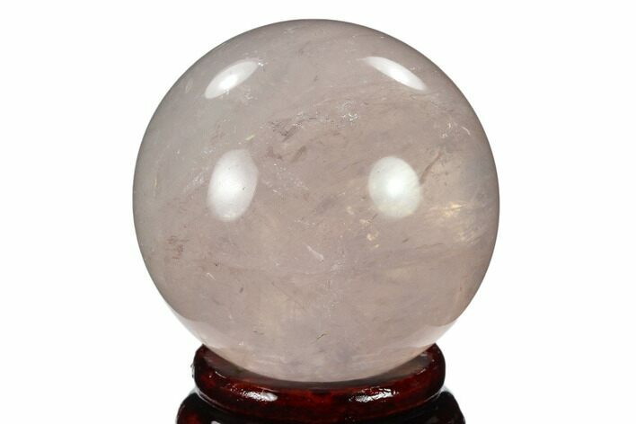 Polished Rose Quartz Sphere - Madagascar #133810